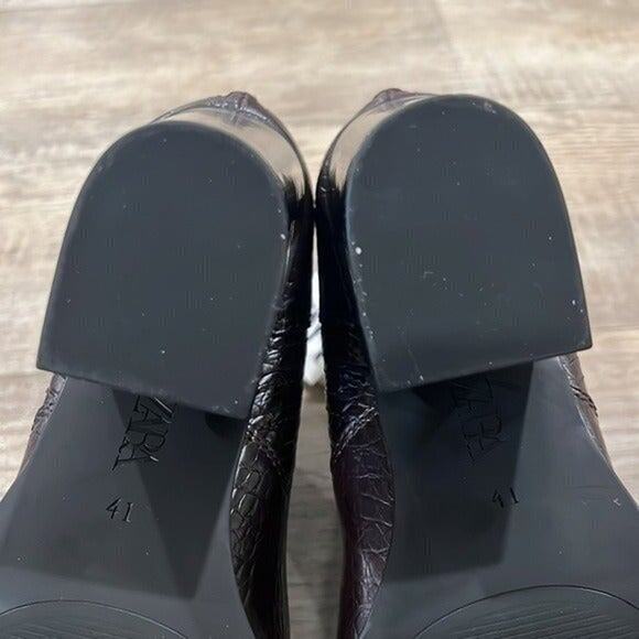 ZARA Heeled Ankle Boots NWT - Picture 14 of 14